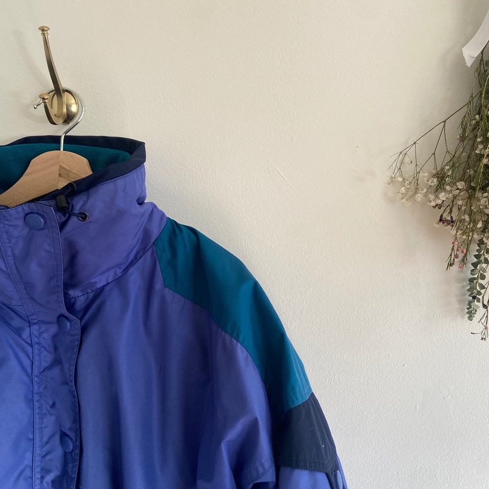 Columbia; Small, Blue and Green, Women's, 90's,  Ski Jacket